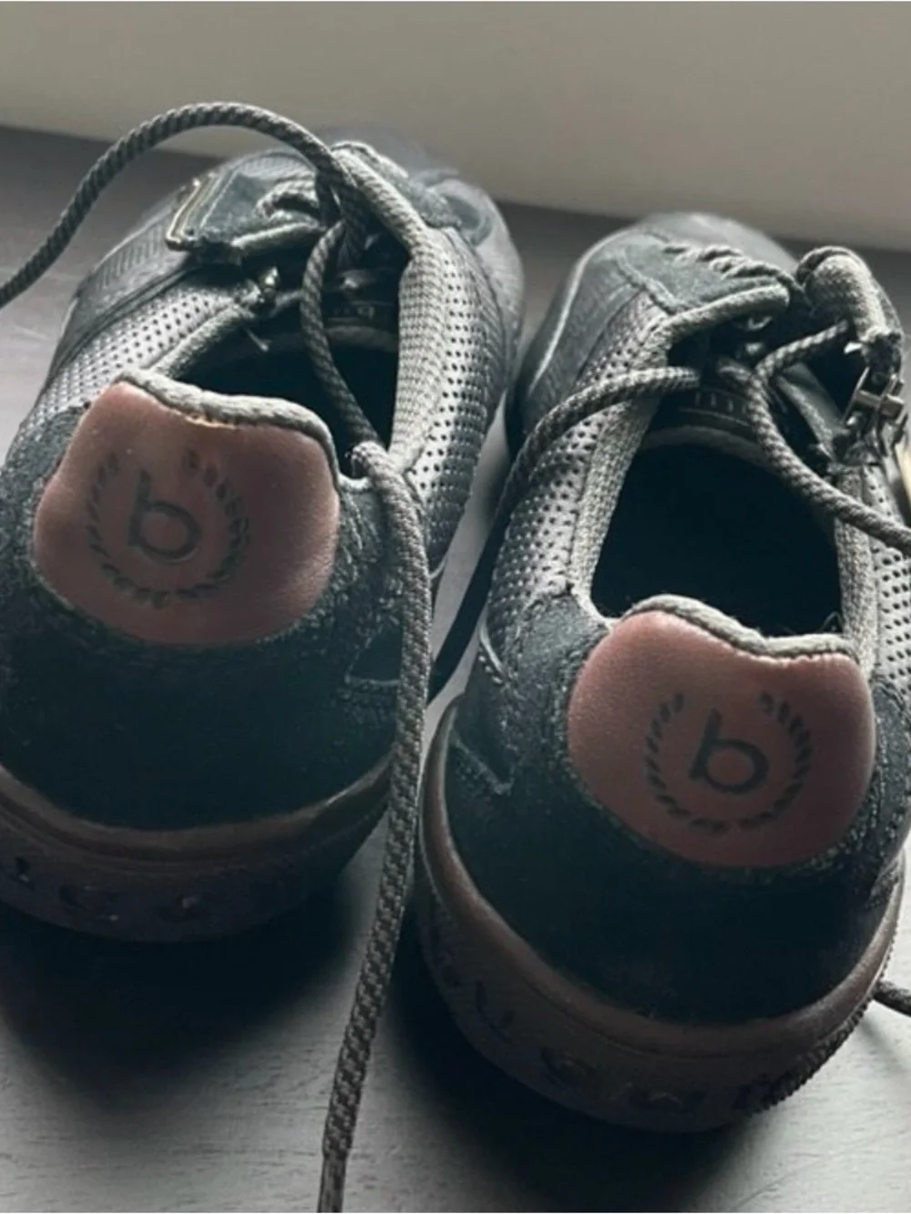 Bugatti Black Perforated Lace-Up Sneakers